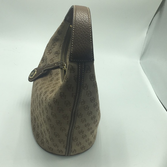 Dooney & Bourke Bucket Signature Tan Brown Hobo - Picture 4 of 8